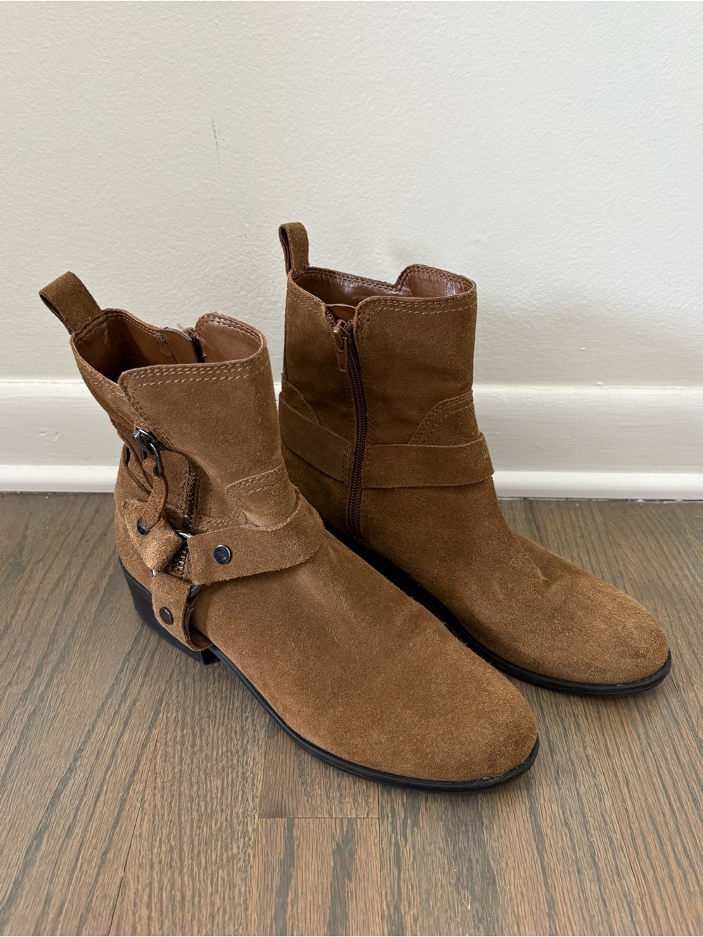 Marc Fisher Dalary Suede Moto Boot Size 8.5 - Picture 2 of 7